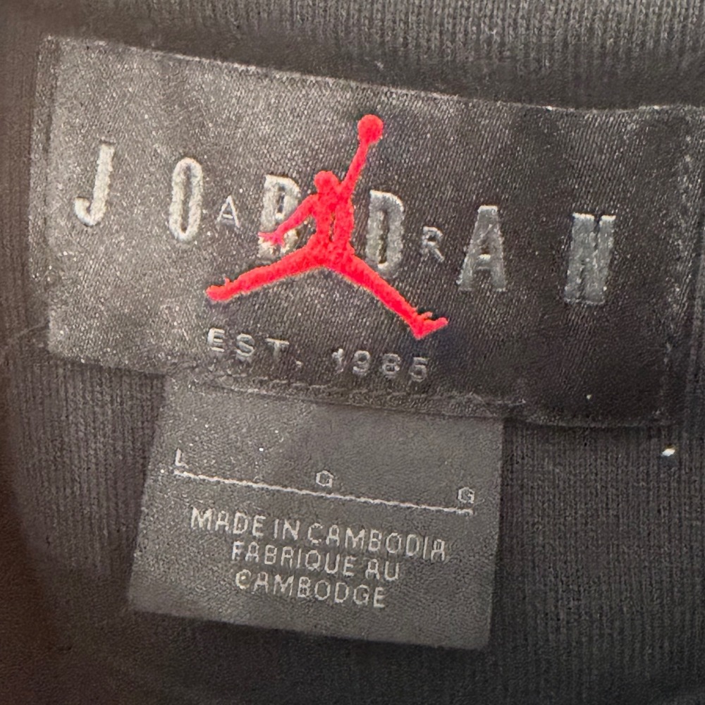 Nike Air Jordan Sport DNA HBR Fleece Pullover Hoodie Black Mens Large NWT DC9639 - Picture 3 of 5